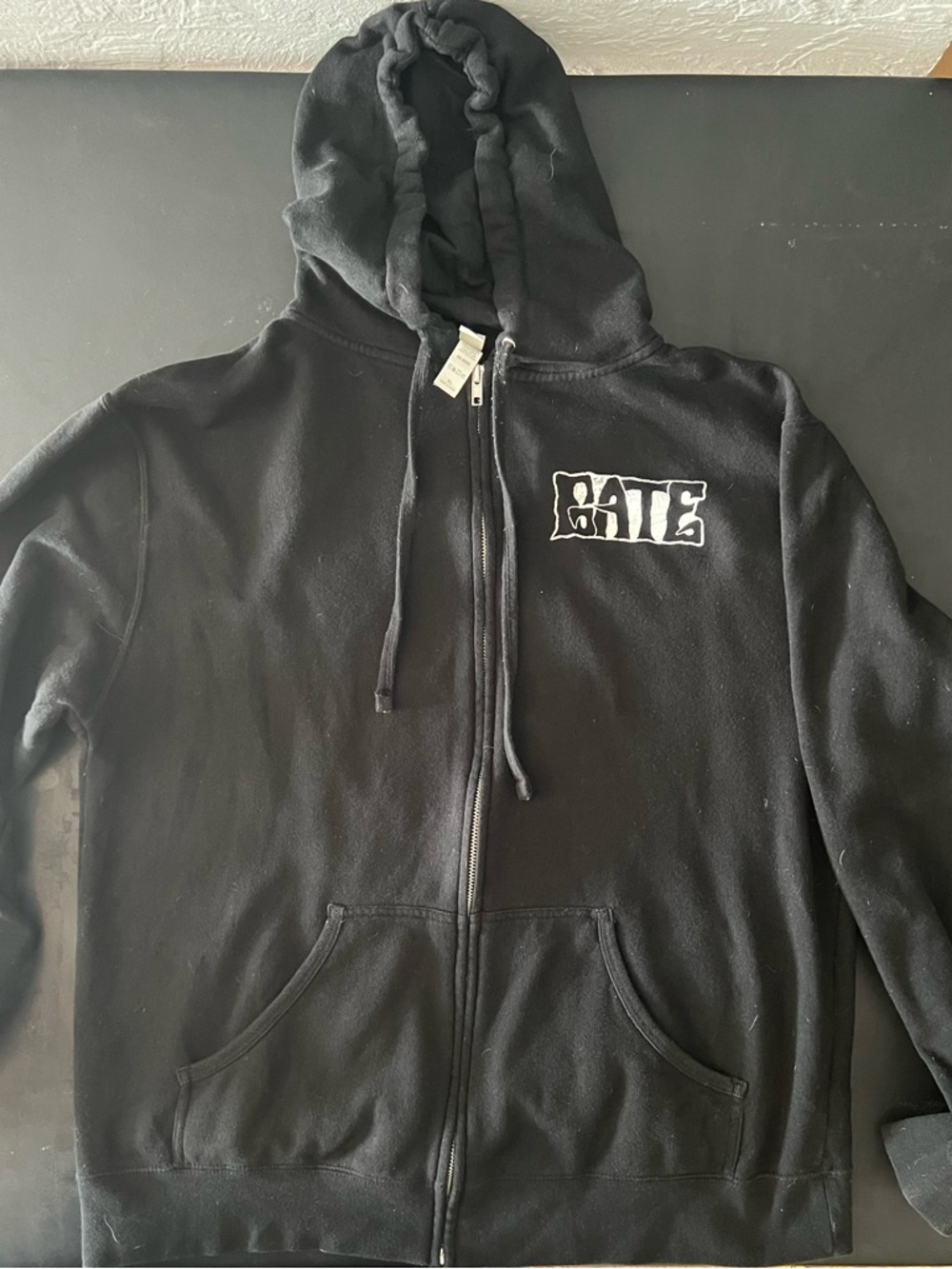 The Gate Hoodie Mens XL Black Full Zip Band Merch Demon Graphic Metal